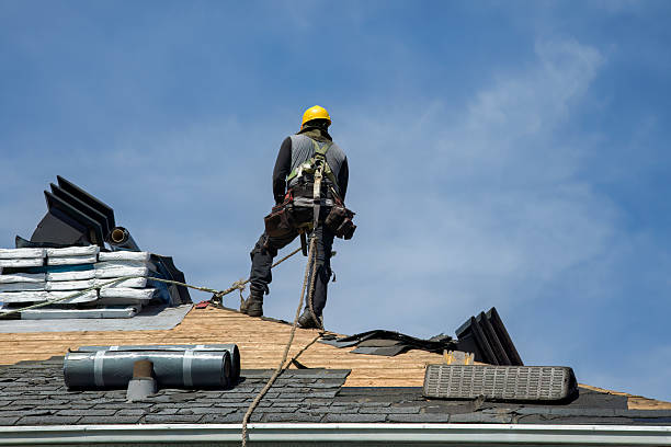 Professional Roof Replacement technician working in Coeymans, NY